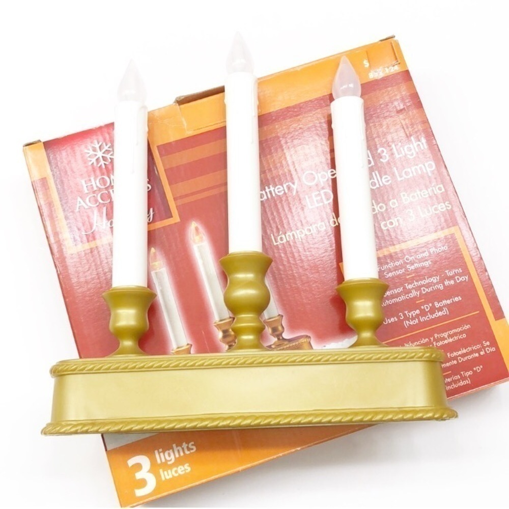 NEW 3-light LED candle lamp battery operated lamp